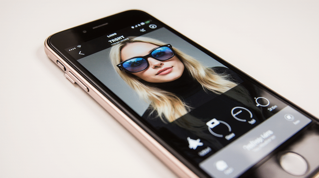 AI-based AR sunglasses try-on app for luxury shopping